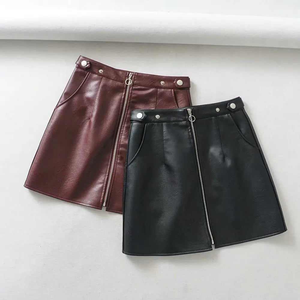 High Waist Mini Skirt
