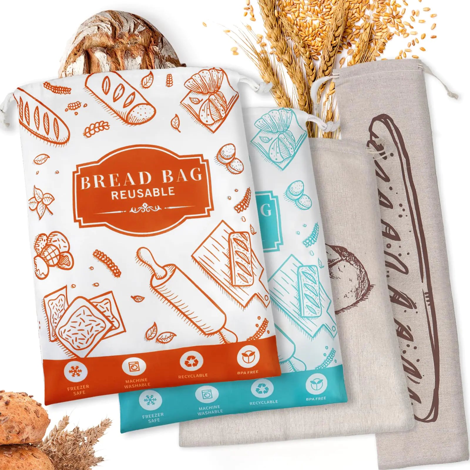 Bread Storage Bags